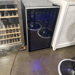 17.4 in. Single Zone 130-Cans Built-in Beverage Refrigerator Cooler in Silver, Rapid Cooling and Reversible Door