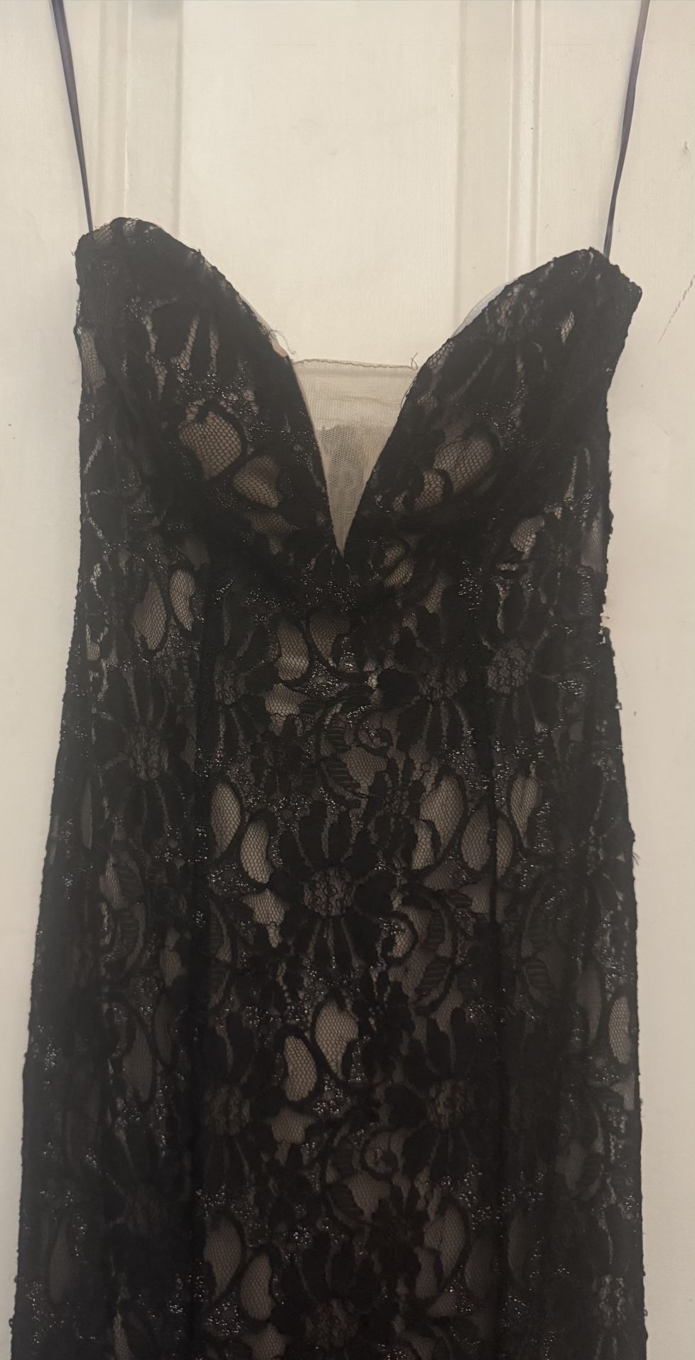 Black Sequins Prom Dress