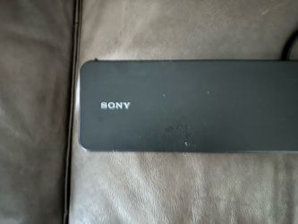 Sony sound bar has Bluetooth no remote or sub great to hook up to tv or just playing music 25 firm  don’t need