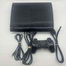 Sony PlayStation 3 Super Slim PS3 500GB Console CECH-4001C OEM Controller Bundle
