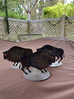 Decorative Solid Metal Wild Animal Figures