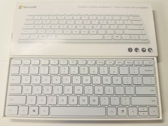 Microsoft Designer Compact Keyboard - White (Wireless Bluetooth)