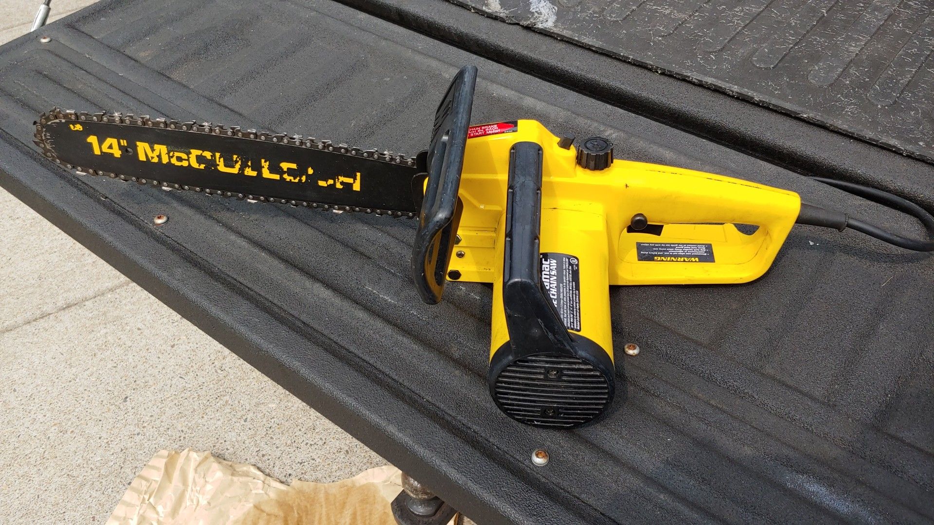 Mcculloch 14 inch electric chainsaw deals