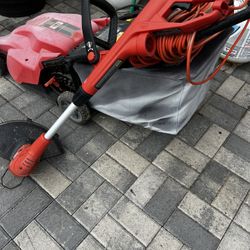 Mower And Edger With Extension Chord