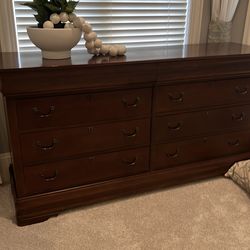 Bedroom set- Dresser, Gents, Headboard/footboard. 