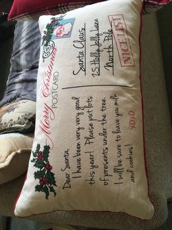 Christmas card pillow