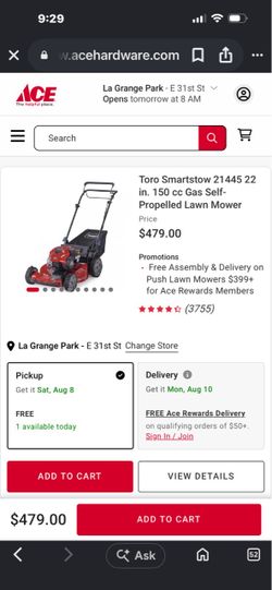 Lawnmower (see description for prices)