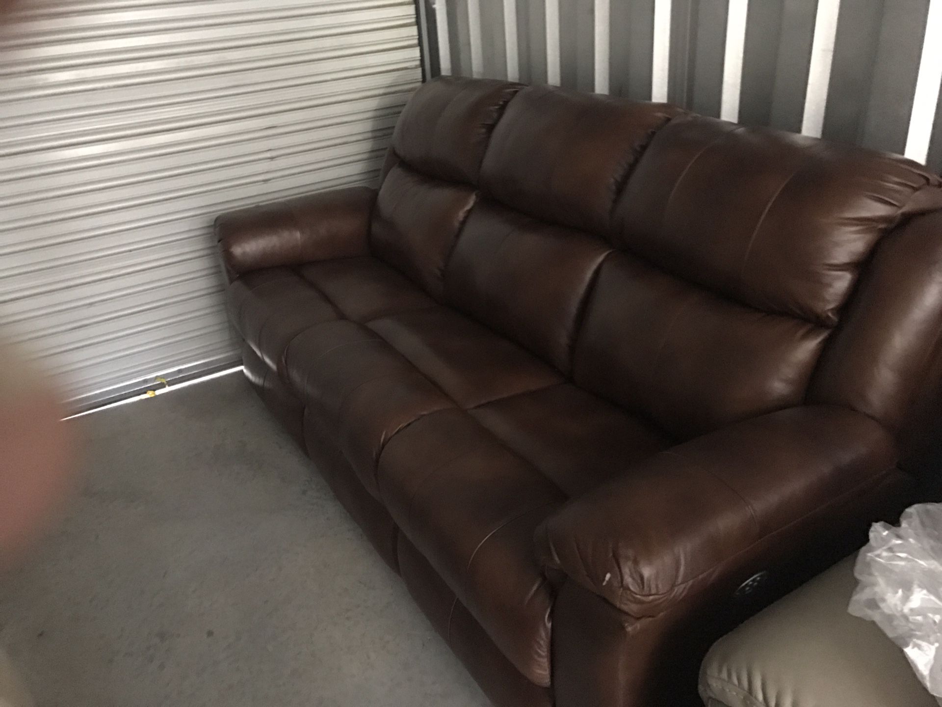 Brand new leather reclining couch