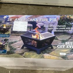 28” Americana heavy duty fire pit