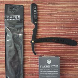 Straight edge shaver razor