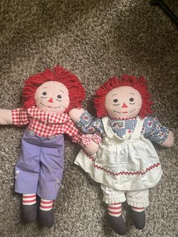 Raggedy Ann And Andy and A Radio Flyer Wagon Mini