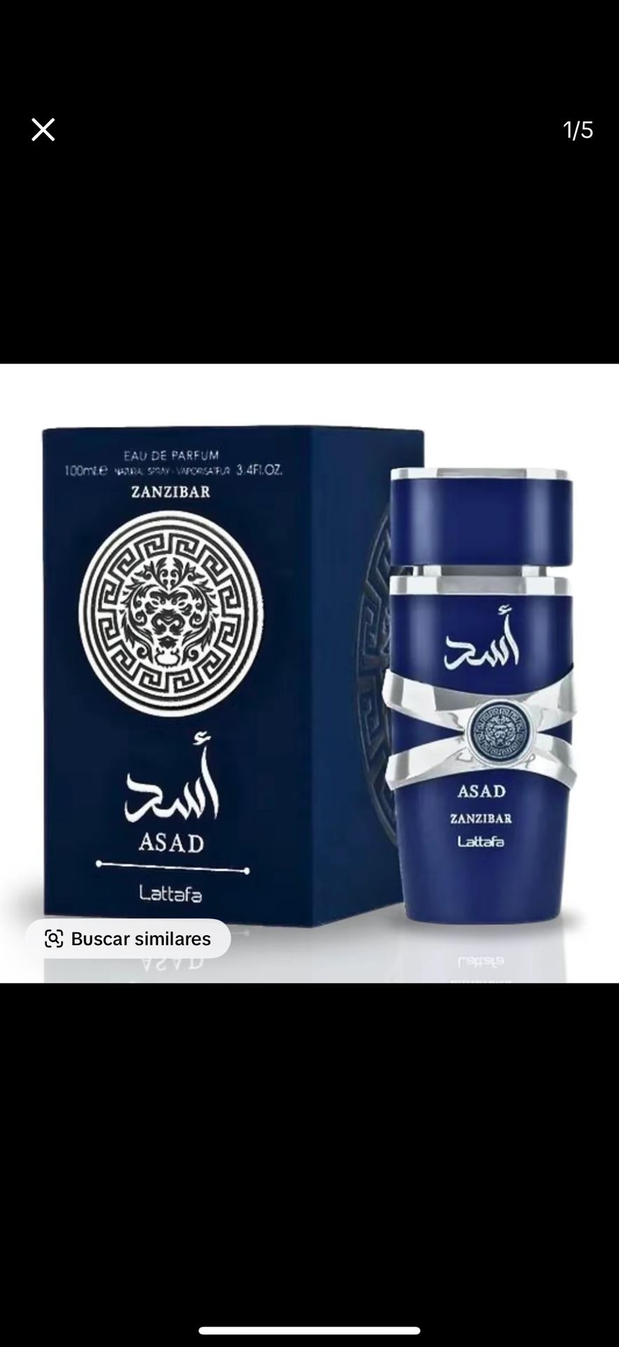 Azul Asad Perfume Árabe De Hombre