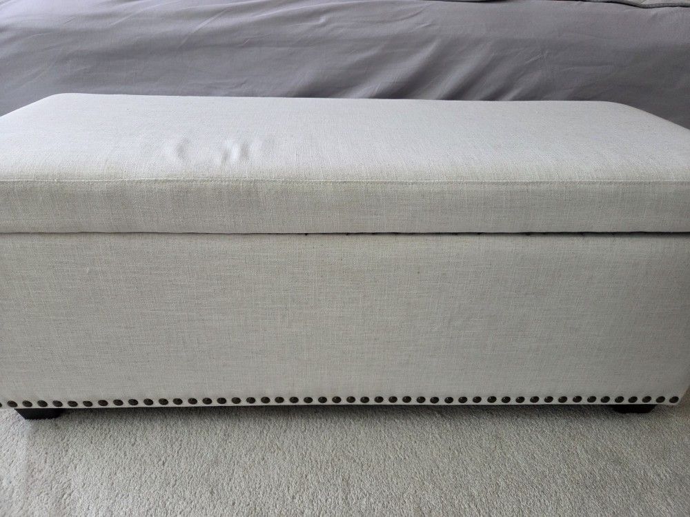 Storage ottoman bench