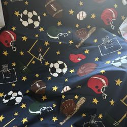 Sports Theme Shower Curtain 