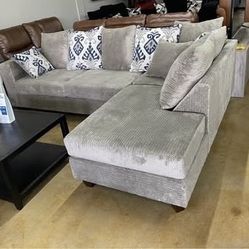 New Sectional Sofa  2 pieces Financing available  extra for delivery same day delivery 🚚