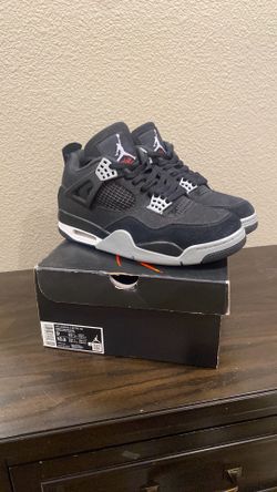 Jordan 4 black canvas