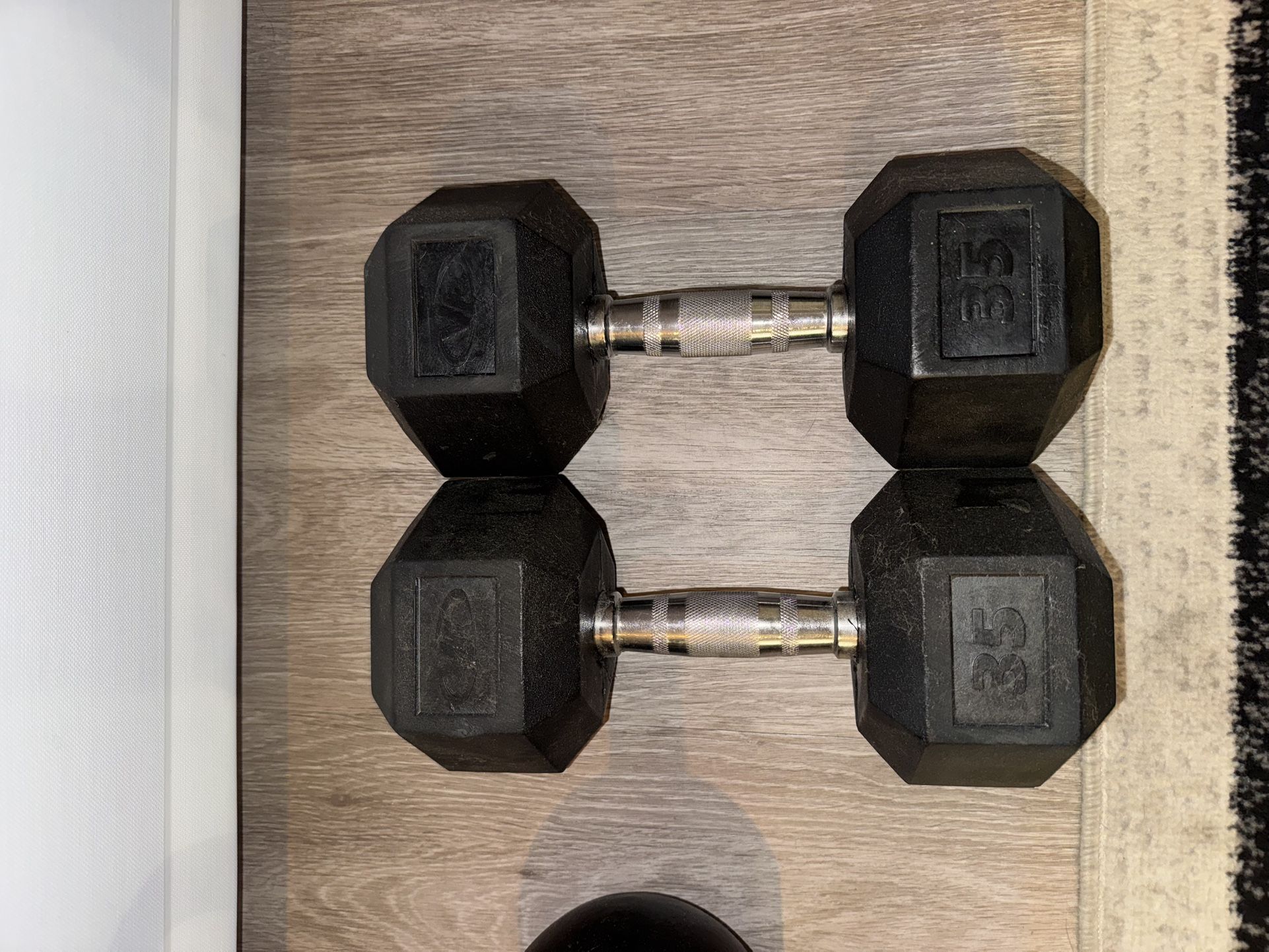 Valor Set Of 35 Lb Dumbbells
