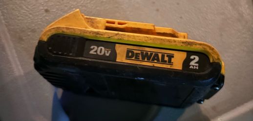 DEWALT 20V MAX 2Ah Lithium-Ion battery.