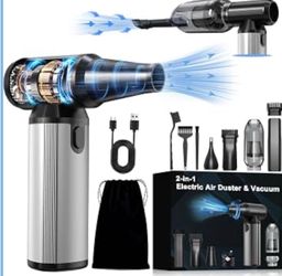 Compressed Air Duster & Vacuum, 320000RPM Rechargeable
