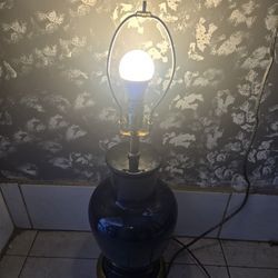 Lampara   Azul Suvido/ Dark Blue Lamp