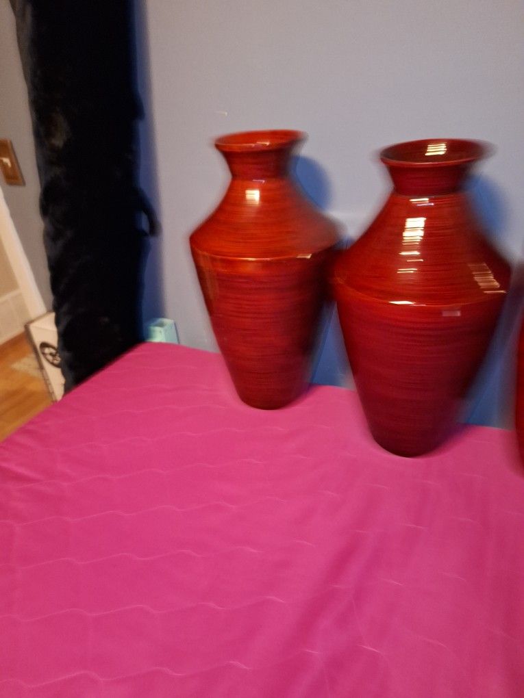 Accent Bamboo Vases