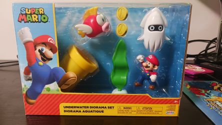 Super Mario Underwater Diorama Set