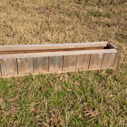 Wooden Planter For Deck/Railing/Patio/Fence, Etc.
