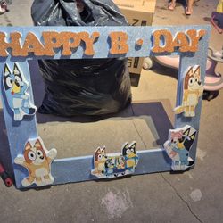 Bluey Birthday Photo Prop