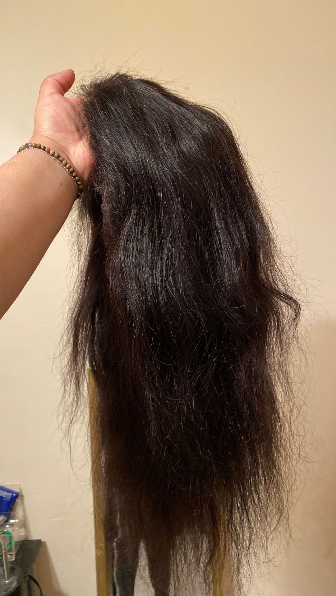 100%Human hair Wing !! You can - Curl / wash / bleach