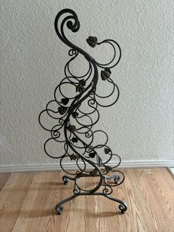 Vintage Rod Iron Wine Holder