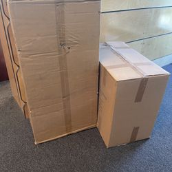 Big lot of Moving and packing boxes  Moving and packing boxes   Lots of boxes all different sizes great for moving and packing   Dimensions of the box