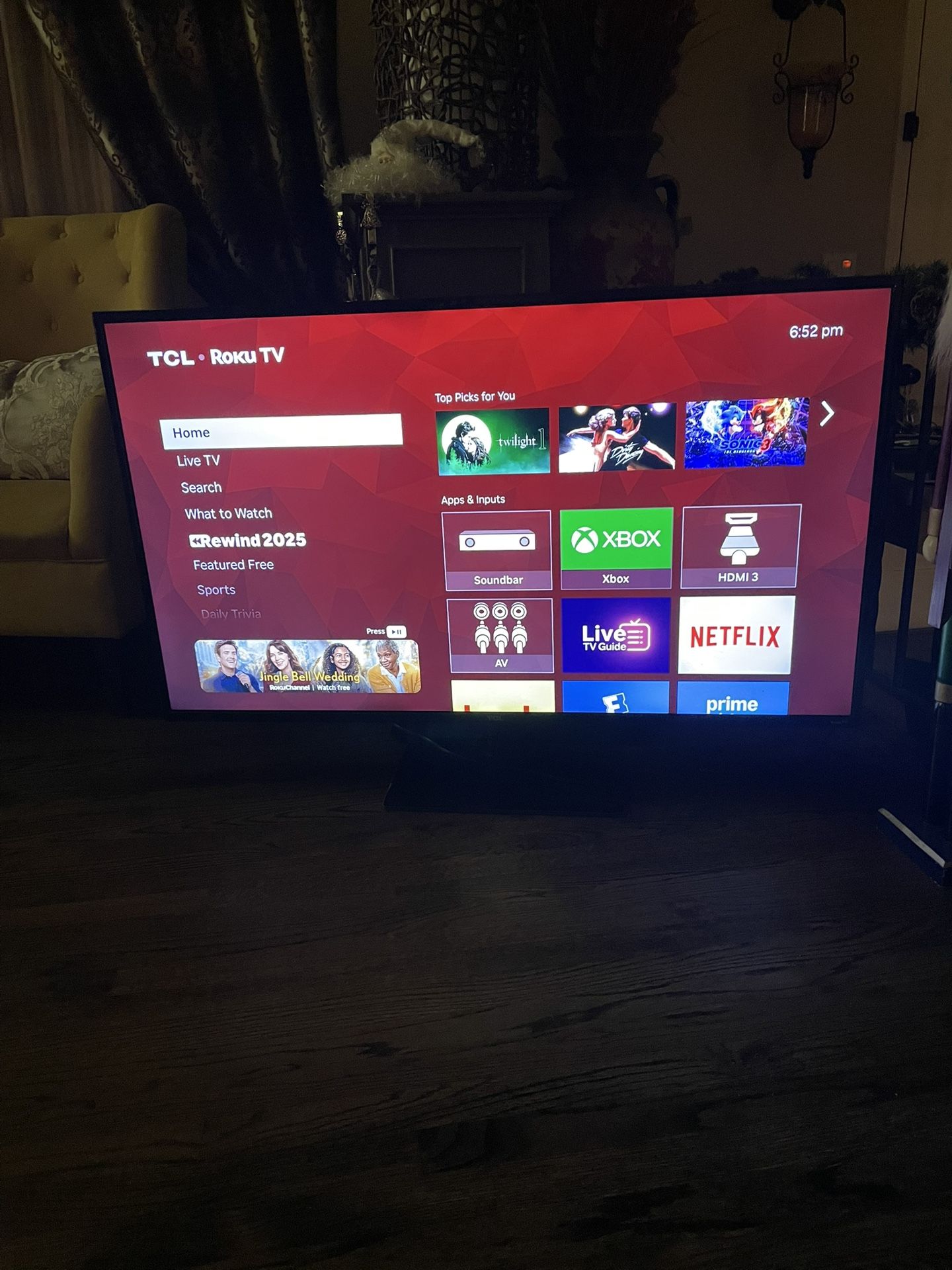 TCL 55” 4K SMART TELEVISION 
