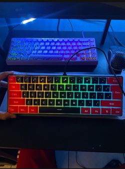 Spurdiri V800 61-Key RGB Gaming Keyboard.
