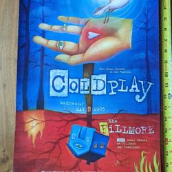 Original Coldplay Fillmore May 4th 2005 Concert Poster Artwork Art