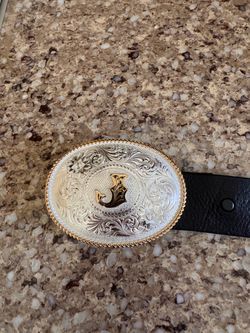 Montana Silversmiths Initial J Western Belt Buckle