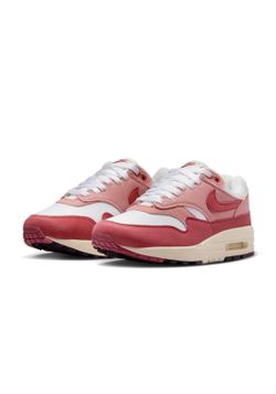 NIKE AIR MAX 1 RED STARDUST SIZE 7.5 WOMENS / 6 MENS LIGHTLY USED