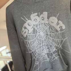 Spider Hoodie Grey Size M Sp5der