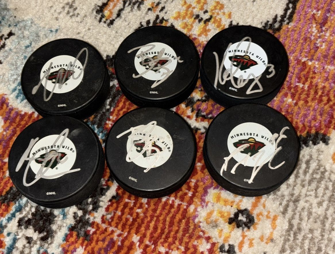 MN WILD signed Picks