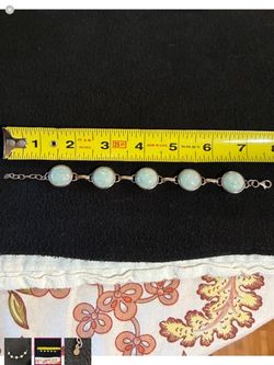 925 sterling silver Jade bracelet
