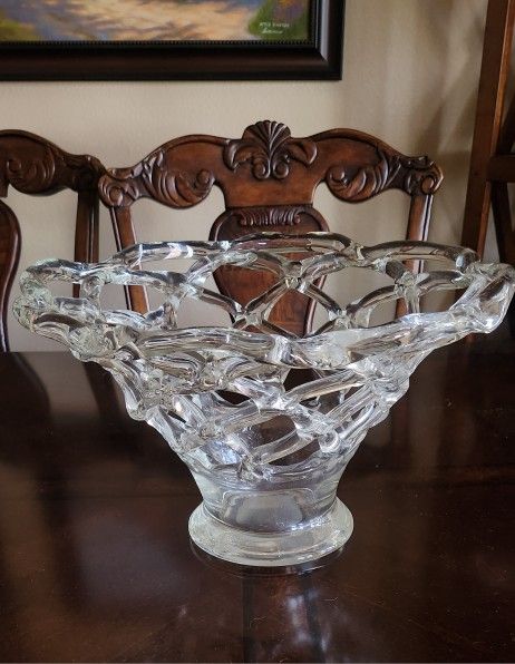 1950s Barovier & Toso Blown Glass Centerpiece Bowl