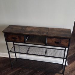 Console Table With Drawers And Storage