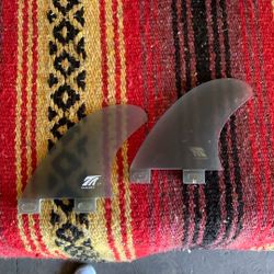 3.7" Surfboard Side Fins, Fiberglass True Ames