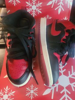 Nike Retro 1- Red & Black-Kids- Size 1