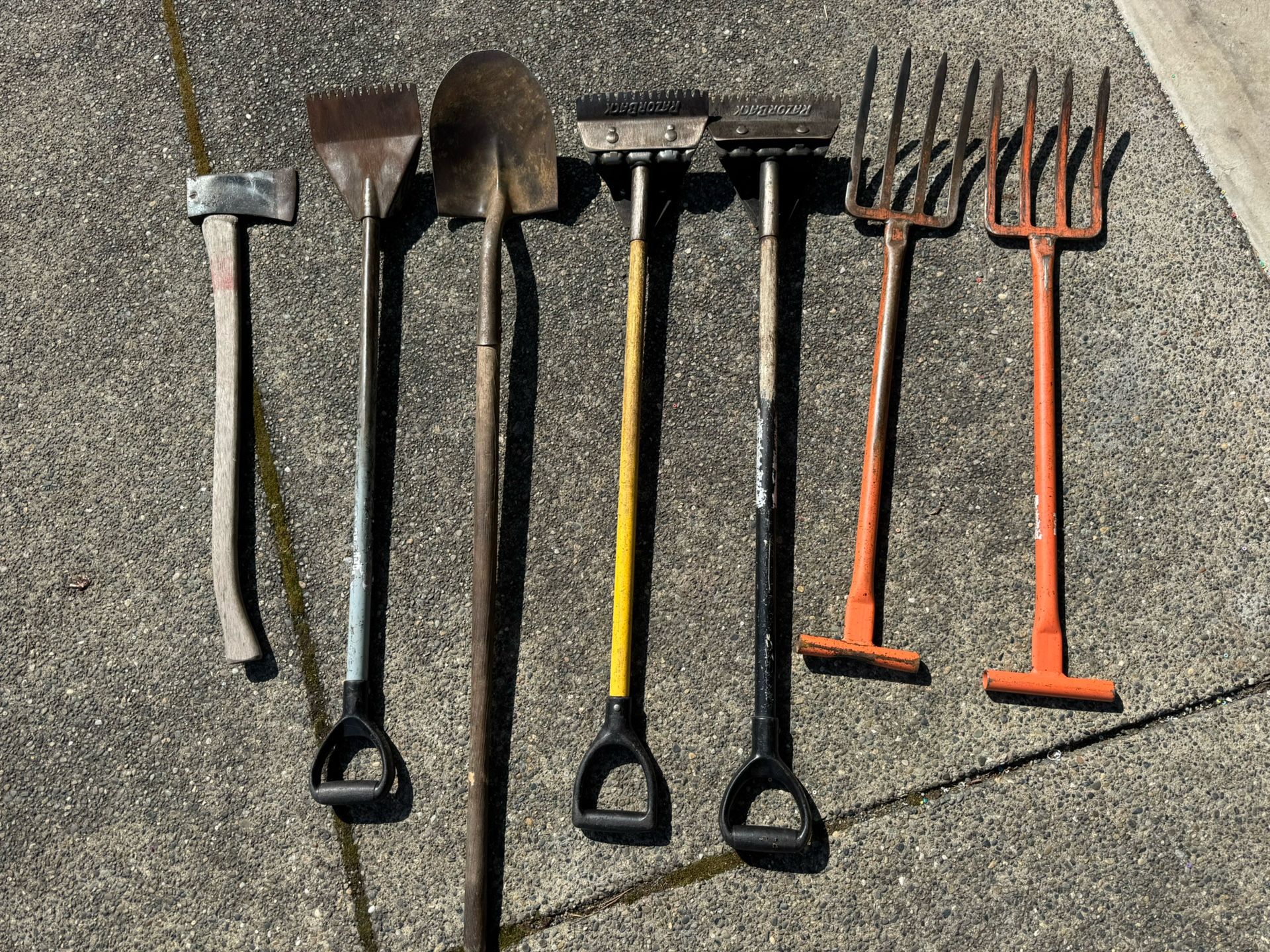 Assorted Heavy Duty Landscaping and demolition tools