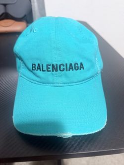 Balenciaga Logo Hat Cap Teal