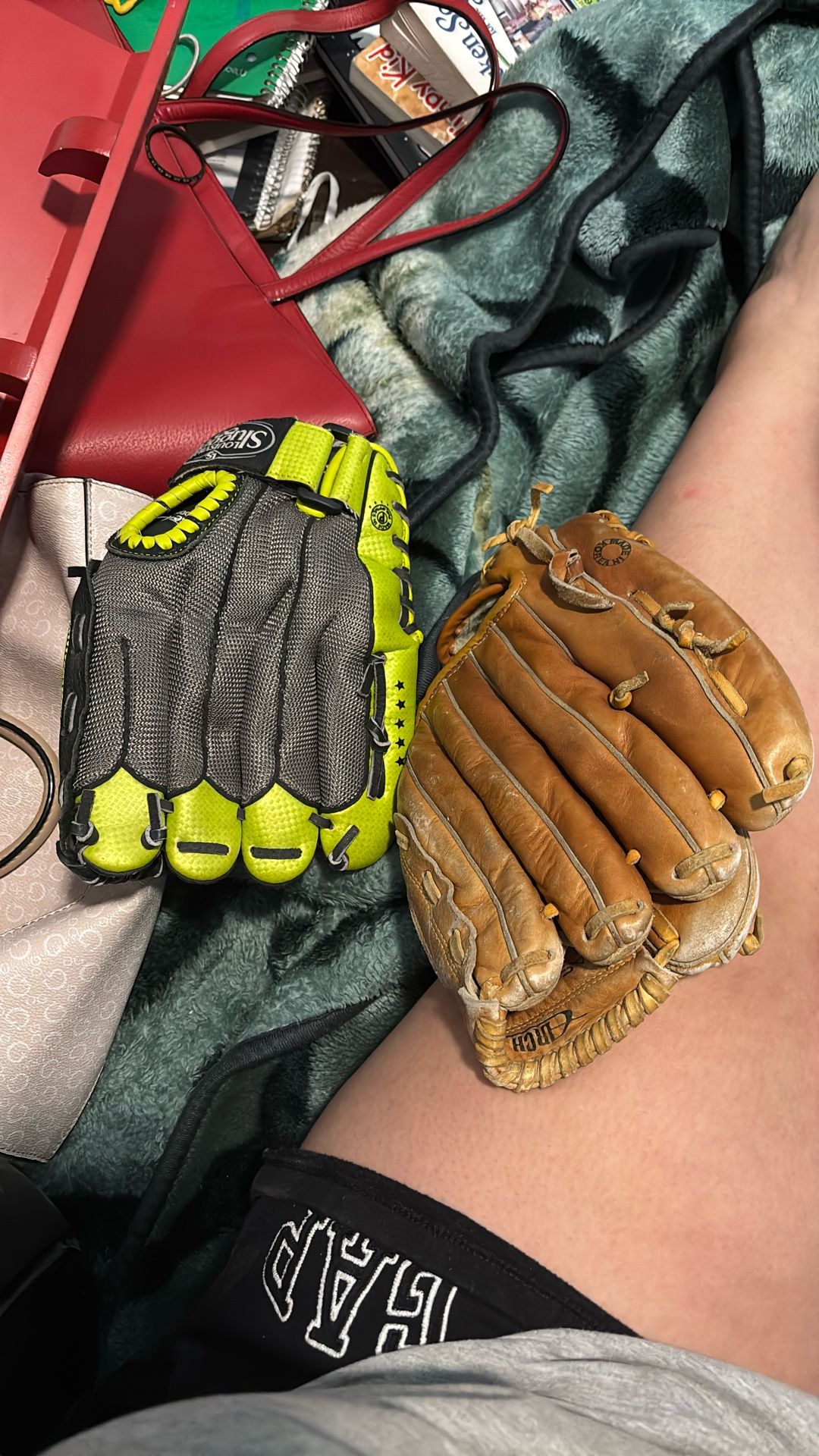 baseball gloves