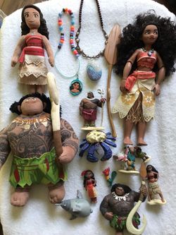 Disney Moana Dolls And Maul Dolls