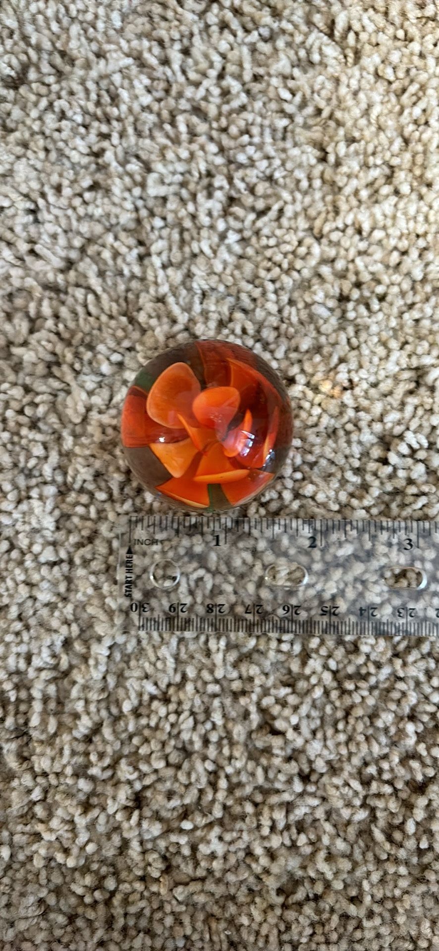 Orange Paperweight