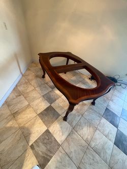 Wood and Glass Table