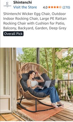 Wicker egg chair